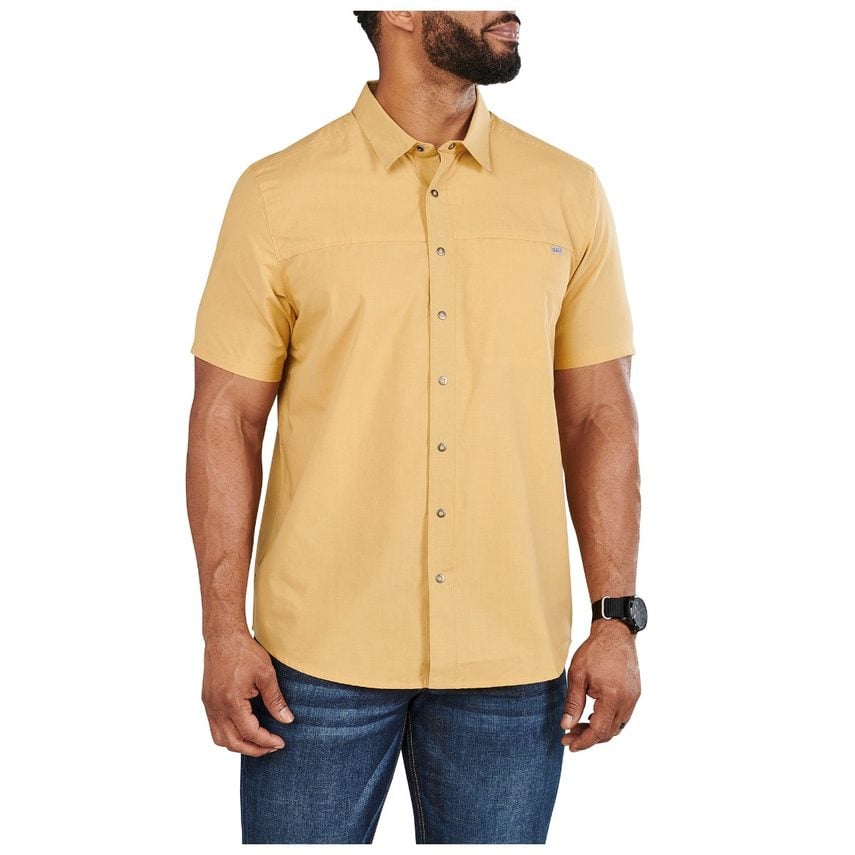 5.11 Tactical Wyatt Short Sleeve Shirt 71203 - Granola, 2XL